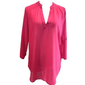 L&B Dark Pink Blouse - Medium. NWOT.